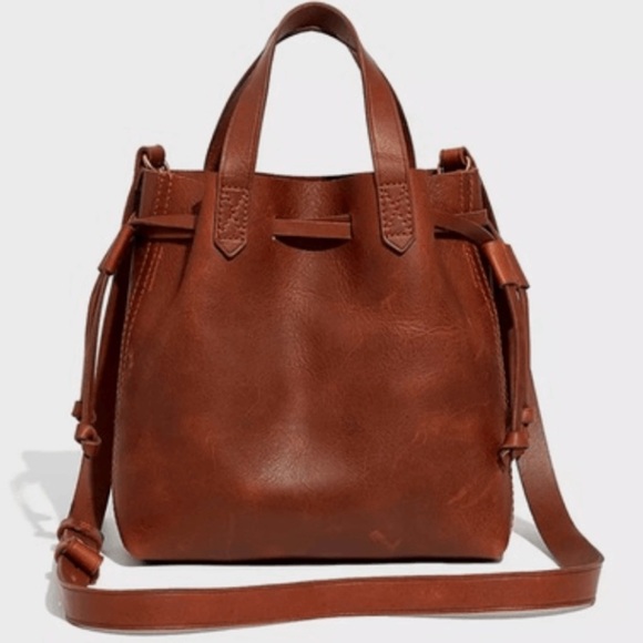 Madewell Handbags - Madewell The Small Drawstring Transport Crossbody Bag in English Saddle
